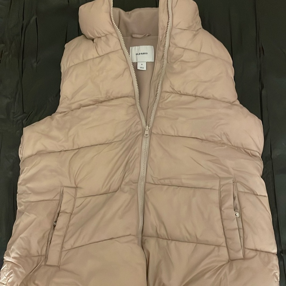 Old Navy Beige Puffer Vest